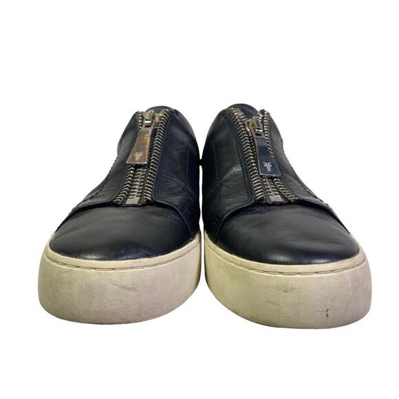 Frye Black Leather Slip-On Sneakers - Picture 3 of 8